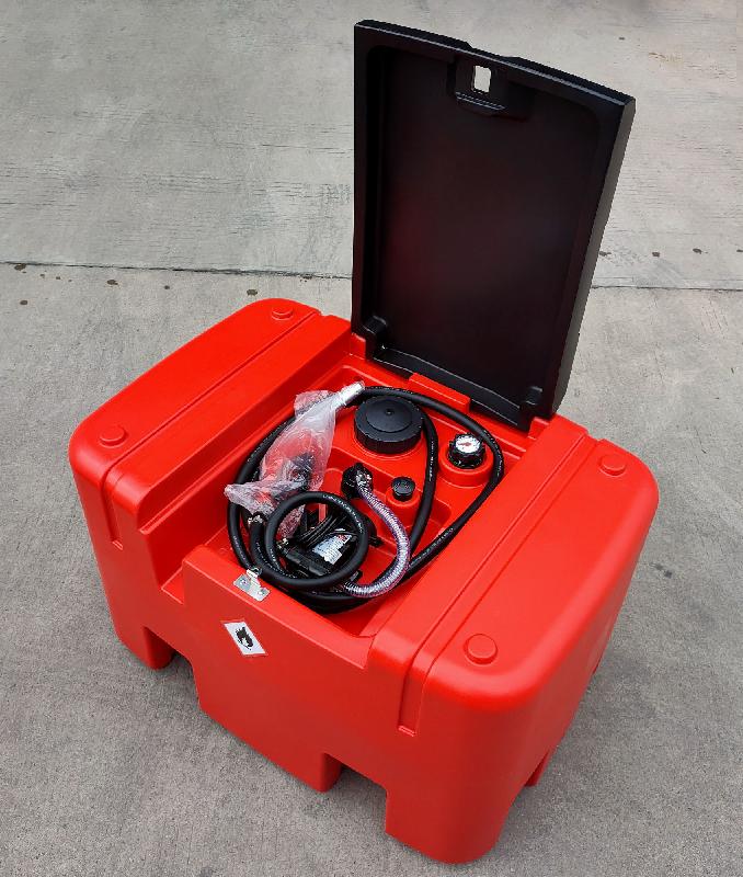 Cuve réservoir Diesel-Gasoil en PE 400 L avec pompe 12 V et pistolet automatique MW Tools TDC40012_0