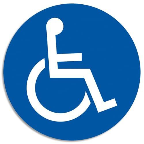 Exacompta panneau polypropylène non adhésif parking réservé handicapé 30 cm 67113e_0