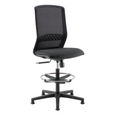 Fauteuil tabouret de bureau et d'atelier Linea Fabbrica Tekna Stool 01 noir_0