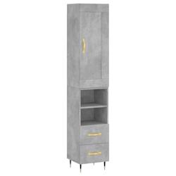 Helloshop26 - Buffet bahut commode armoire meuble de rangement organisateur cuisine salle de séjour salon haut 34,5 x 34 x 180 cm 02_0034423 - 300021_0