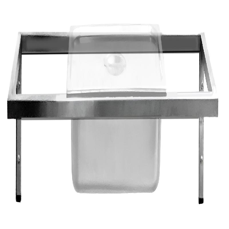 ITALCONCEPT L2G Etagere Tubulaire Inclinee Support Bacs Gn 1/3 X6, 220 x 1075 x 380mm - 3616350099983_0