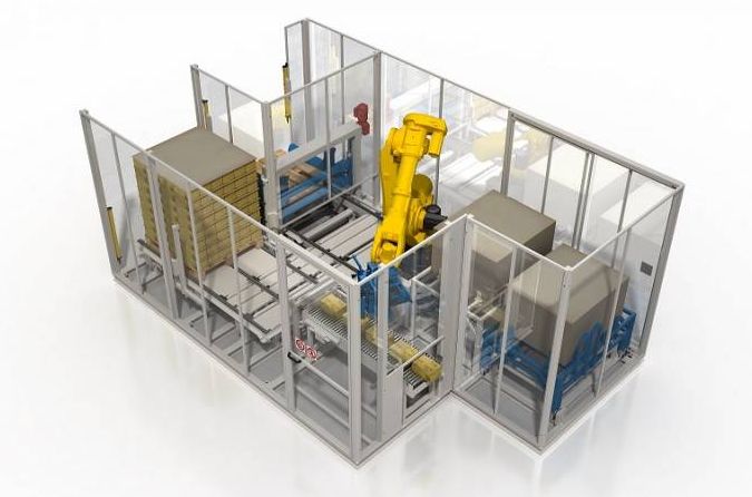 Kompact Raptor KRAC - Palettiseur compact - Clevertech France - Gestion automatique des intercalaires et palettes_0