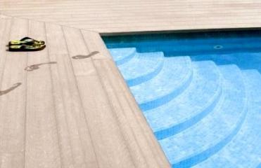 Lame de terrasse Beoplast - Twinson en PVC et bois naturel, 28mm d'épaisseur_0
