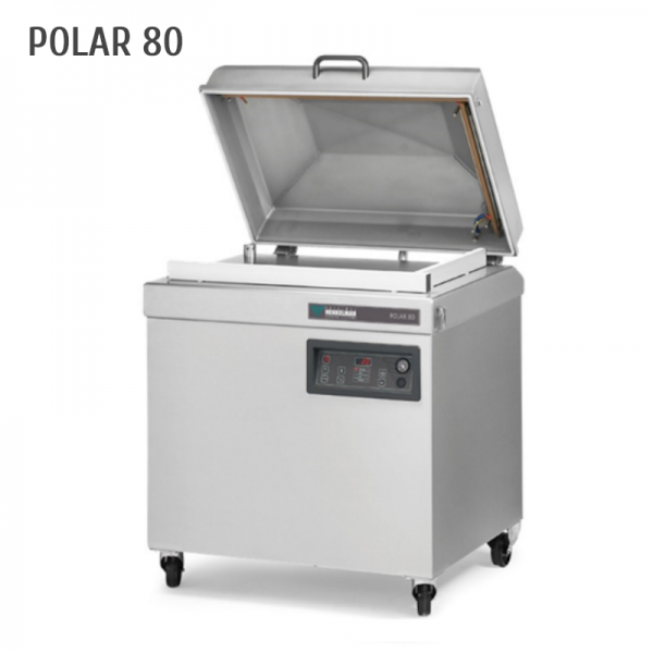 Machine sous vide à cloche Henkelman Polar 80 - 2 barres en L - Pompe Busch 100 m³/h - Inox - 10 programmes_0