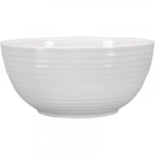 SALADIER EN PORCELAINE BLANCHE INTENZZO - H.130 MM X Ø 280 MM