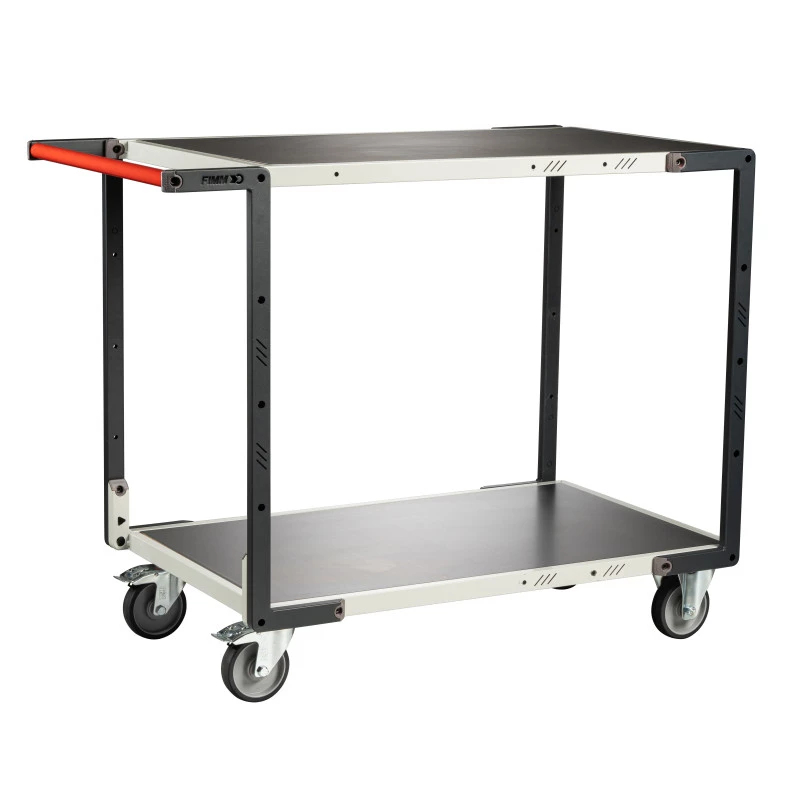 Servante 2 plateaux tôle galvanisée_0