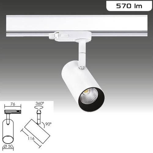 Spot blanc elma led 7,5w 3000k 36° pour rail 3all aric_0