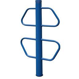 Support cycles symétrique MALMO - tube acier Ø 2,5 cm - finition peinture époxy antirouille_0