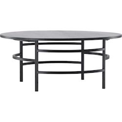 Table basse ronde ?100x42,5 cm Copenhagen noir Venture Home - noir 7340220833440_0