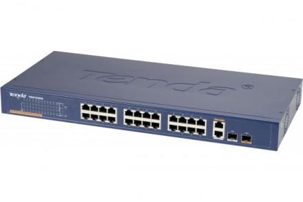 TENDA TEH1026G SWITCH 24X10/100 + 2GIGA/SFP RACKABLE_0