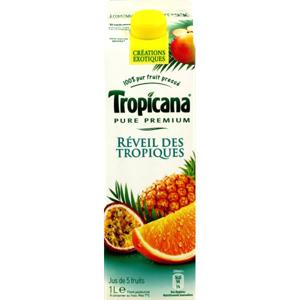 TROPICANA PURE PREMIUM PUR JUS RÉFRIGÉRÉ RÉVEIL  DES TROPIQUES  1L_0