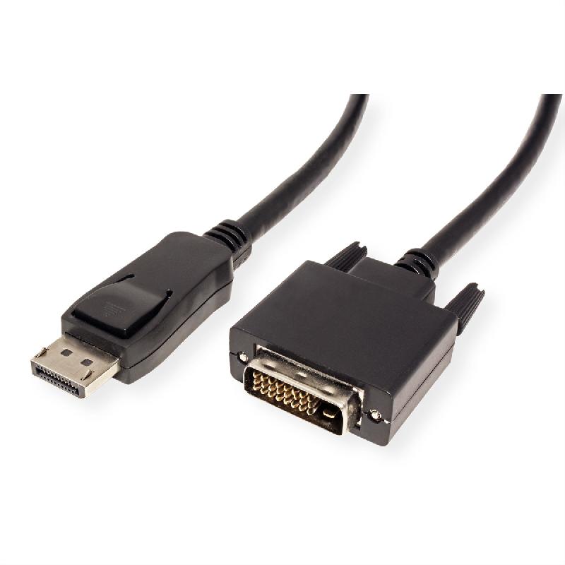 VALUE Câble DisplayPort DP M - DVI-D M, noir, 1,5 m_0