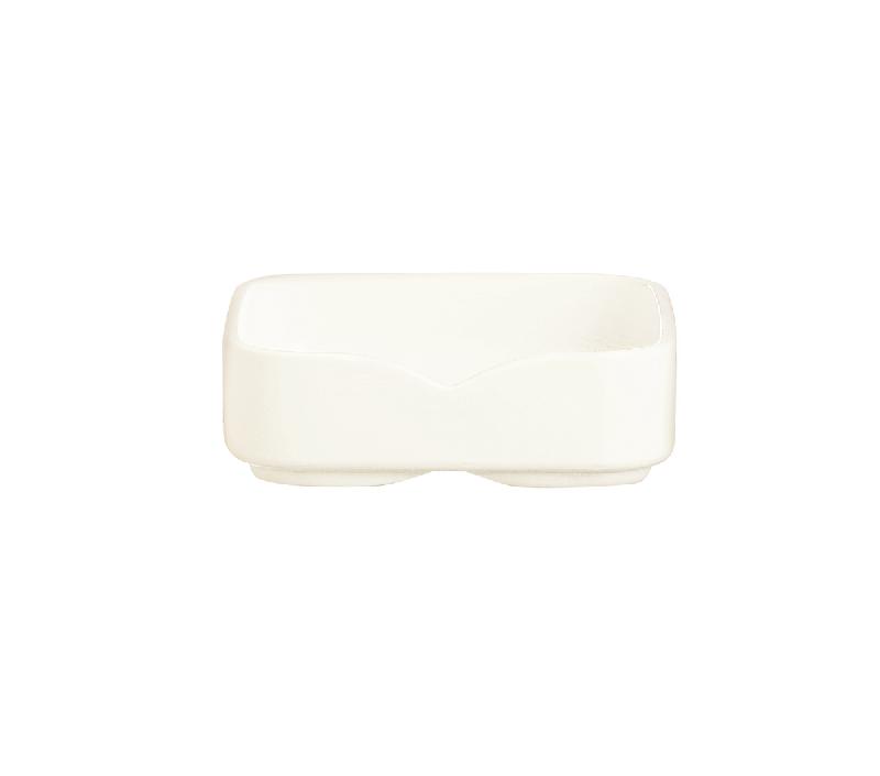 RAVIER CARRÉ CARRÉ IVOIRE PORCELAINE 7,3 CM MEKKANO ARCOROC