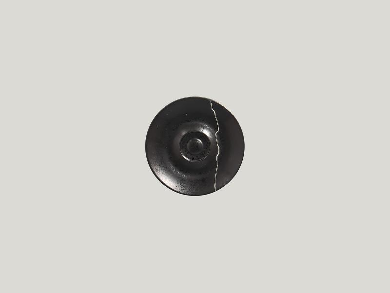 SOUS TASSE À EXPRESSO ROND NOIR PORCELAINE Ø 12 CM KINTZOO RAK