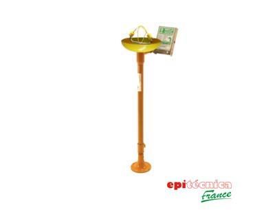 6023PLA - Rince-œil sur pied Epitécnica - Lave-yeux avec récupérateur en plastique ABS_0