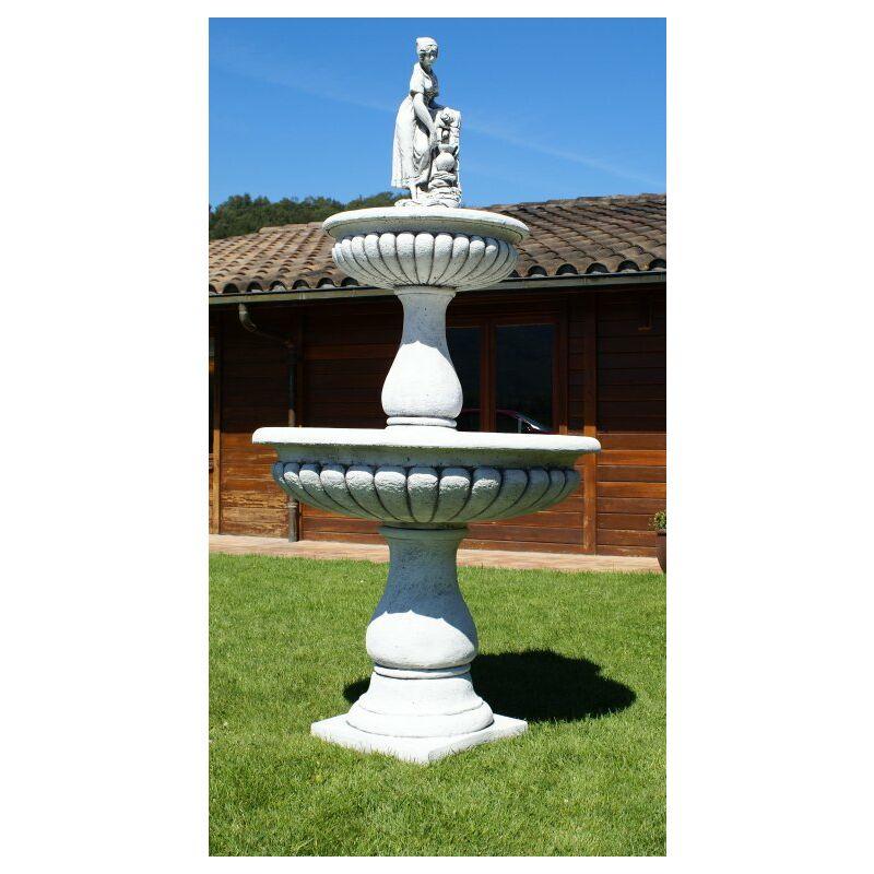 Fontaine cascade décorative Sedona avec pompe et éclairage - Ubbink