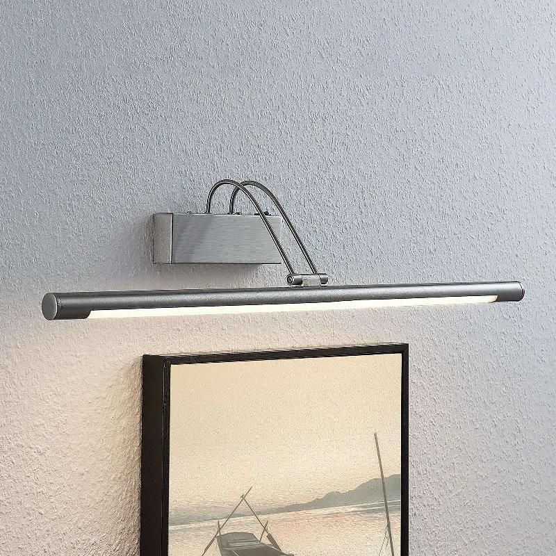 LINDBY APPLIQUE POUR TABLEAU LED MAILINE, 69 CM, NICKEL, INTERRUPTEUR