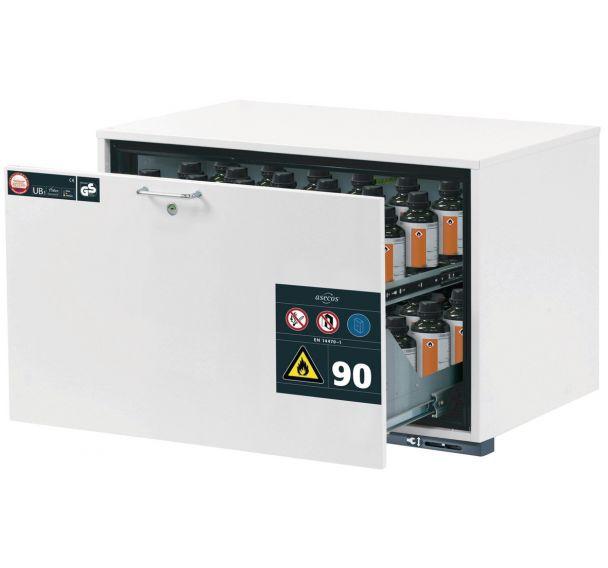 ARMOIRE SÉCURITÉ SOUS PAILLASSE UB-S-90 UB90.060.089.S BLANC - MANUTAN COLLECTIVITÉS