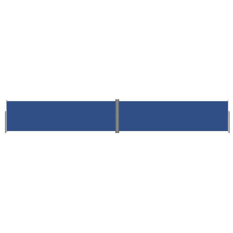 Auvent paravent store brise-vue rétractable - Protection visuelle pour patio, jardin, terrasse et balcon - Couleur bleu 180 x 1200 cm - Référence 02_0007144_0