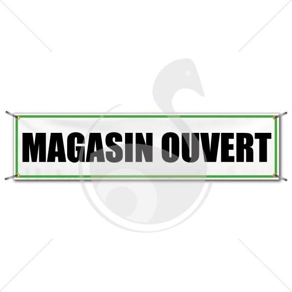 BÂCHE ENSEIGNE - MAGASIN OUVERT_0