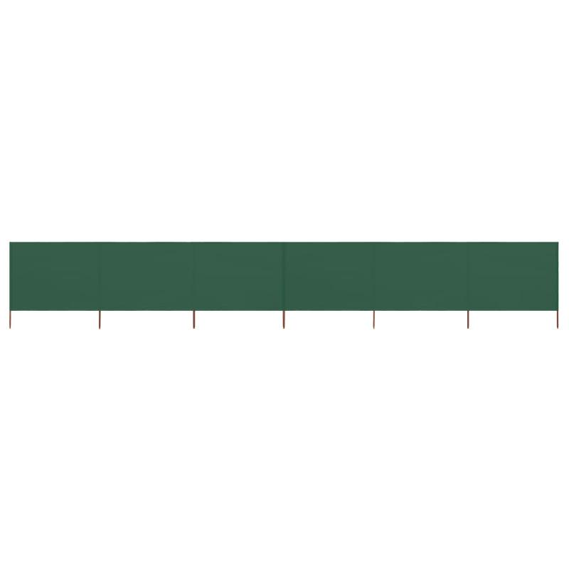 Brise-vue paravent pliable 6 panneaux - Tissu non-tissé 800 x 120 cm - Vert_0