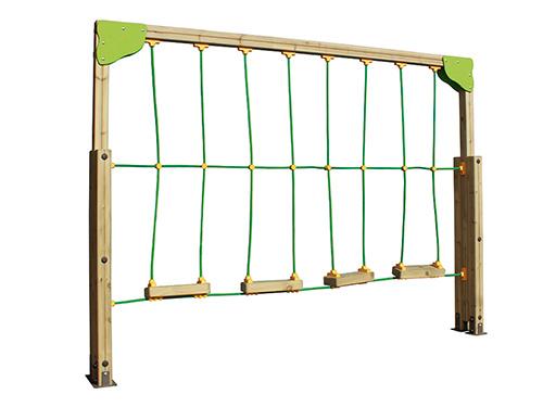 Circuit d'équilibre enfant - Passages Oscillants - 3,16 x 0,27 x 2,34 m - Bois lamellé-collé traité en autoclave classe IV_0