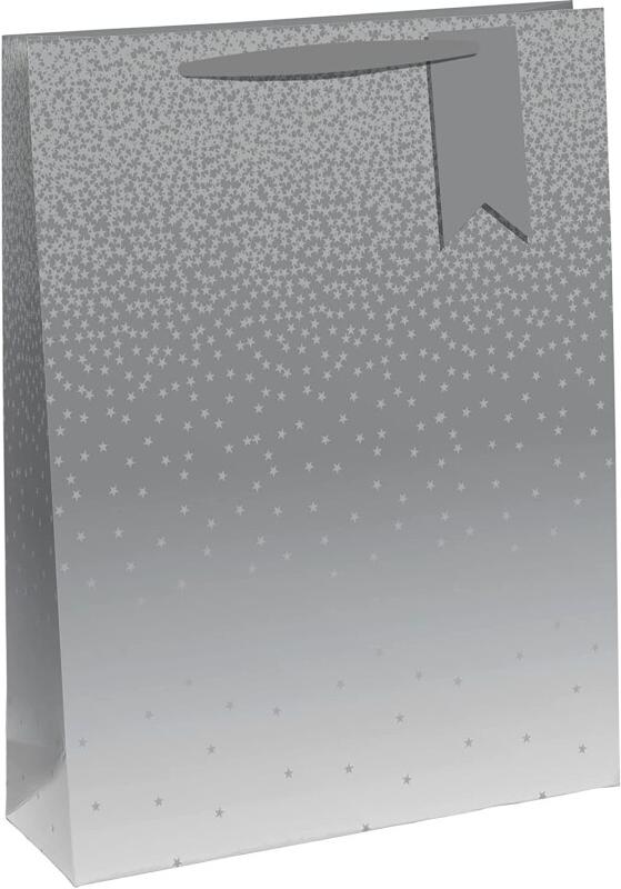 Clairefontaine Lot de 6 Sac cadeau Pluie d'étoiles, grand format (26,5x14x33 cm), papier 210 g/m², anses ruban assorties - 5033601004783_0