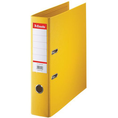 CLASSEUR À LEVIER ESSELTE STANDARD 75 MM A4 JAUNE