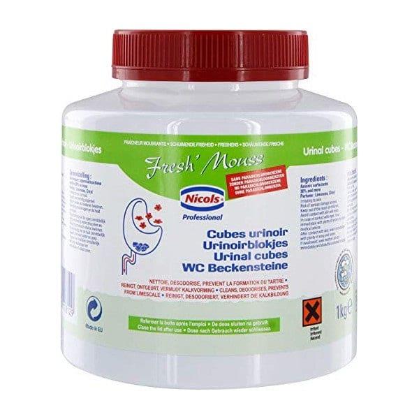 Cubes urinoirs Freshmousse 1 kg - détartrants, désodorisants et assainissants - parfum citron_0
