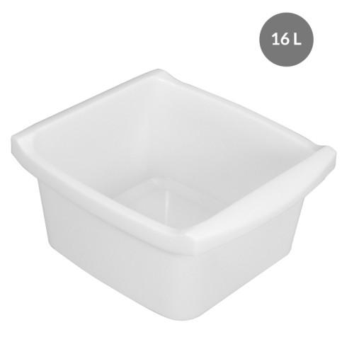 CUVETTE RECTANGULAIRE BLANCHE - 16 LITRES GILAC