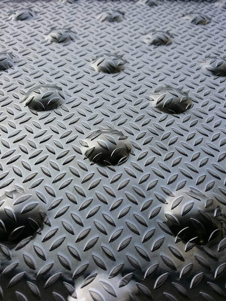 Dalle podotactile aluminium - Dalle alert alu - 420 mm x 800 mm - Conforme norme NFP98-351_0