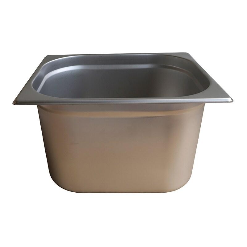 DBMARK - GNP12200-304/6 - (Lot de 6) - Bac Gastronorme 1/2 200 mm. - 0.8mm S/S304 - gris inox GNP12200-304/6_0