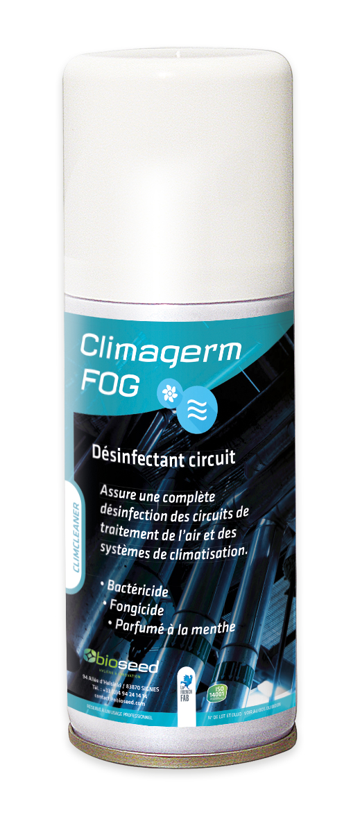 Désinfectant Climagerm Fog Menthe - Aérosol 150 ml - F112 - Usage unique_0
