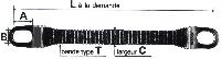 Elingues sangles à maillons inox type pzi (2 attaches simples)_0
