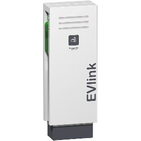 EVF2S22P4E - Borne de recharge électrique Schneider EVlink parking - 1 prise T2S + 1 prise domestique TE - 22 kW - Sur pied_0