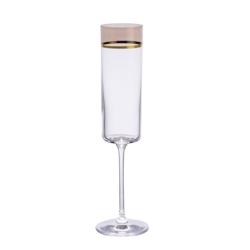 Flûte à champagne Exter or 17 cl x6 -  Transparent Rond Verre Rona - transparent verre 3106233747082_0