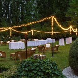 Guirlande lumineuse 15m BOA D6cm 720 LED ambré 8 programmes câble transparent Lotti - jaune 8024199040311_0