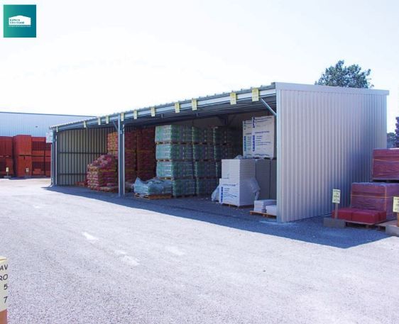 Hangar de stockage en métal modulable en kit_1