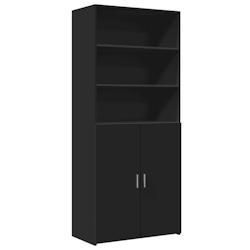 HELLOSHOP26 - Buffet bahut commode armoire meuble de rangement organisateur cuisine salle de séjour salon haut 80 x 42,5 x 185 cm bois d'ingénierie_0
