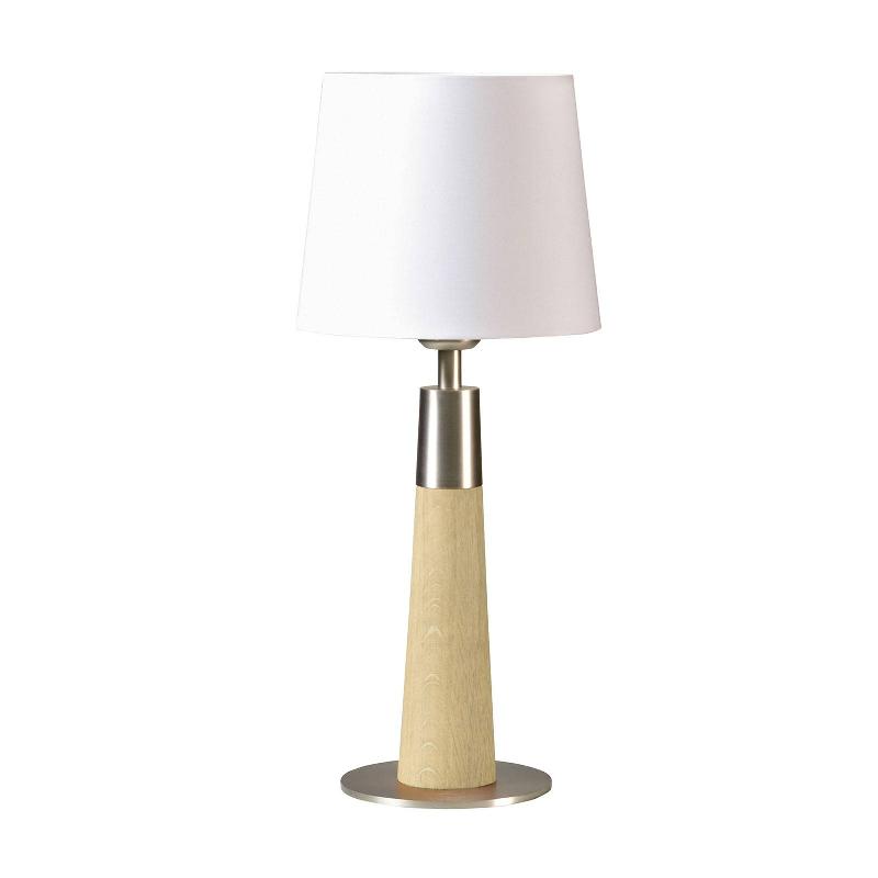 HERZBLUT CONICO LAMPE TABLE BLANCHE CHÊNE NAT 44CM