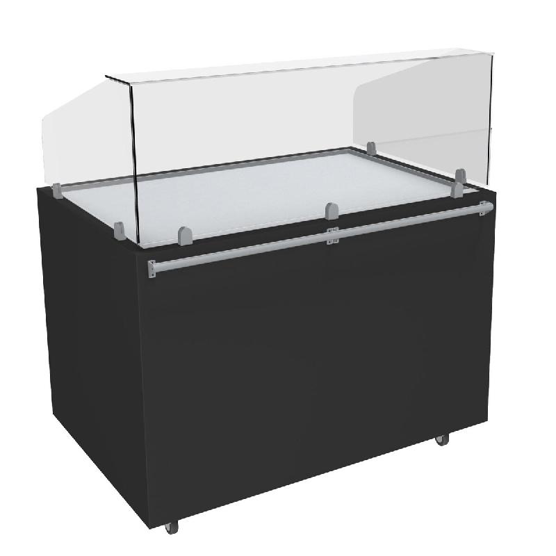 ITALCONCEPT L2G Meuble Pizza Chauffant 120°C Ouverte Dessus Inox, 860  x 1450  x 1000 mm - 3616350152848_0