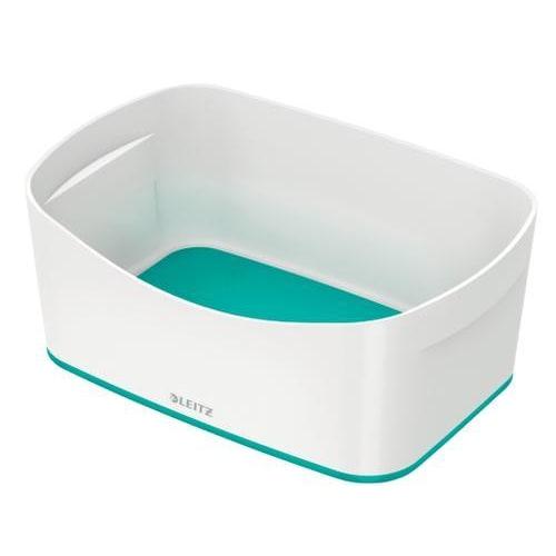 Leitz - Bac de rangement MyBox Small sans couvercle en ABS - Blanc fond menthe_0