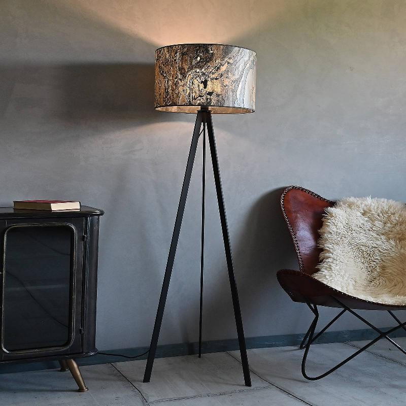 LEUCHTNATUR ATTICUS LAMPADAIRE ARDOISE NOIRE