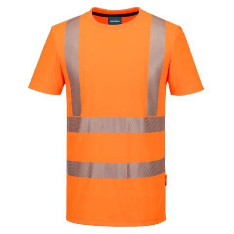LOT DE 2 - PORTWEST KX301 TEE-SHIRT SPORT HV KX3 ORANGE - TAILLE S