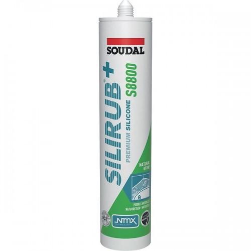 MASTIC SILICONE SANITAIRE MONOCOMPOSANT - 300 ML - SILIRUB+ S8800 - GRIS JOINT SOUDAL