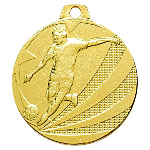 MÉDAILLE - FOOTBALL - OR - 40 MM