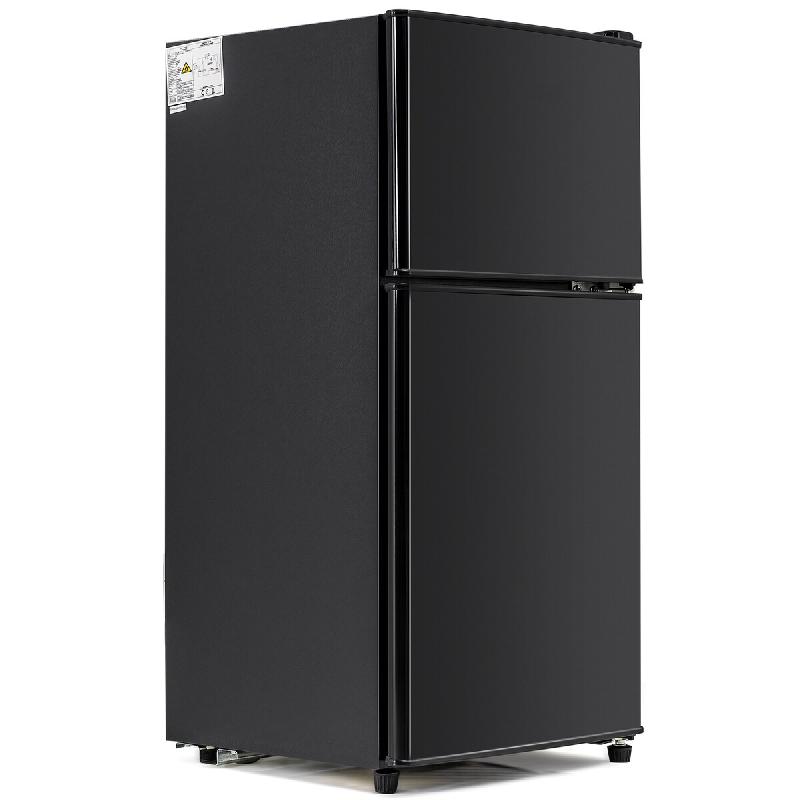 Merax mini réfrigérateur rétro avec congélateur, 60 L, 2 portes, 86.8 cm, compact pour personne seule, bureau et minibar d’hôtel, LED, 102 kWh/_0