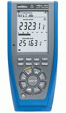 MULTIMÈTRE NUMÉRIQUE PORTABLE, 1000V/10-20A AC/DC, 100KHZ, 60KPTS - MTXMTX3291