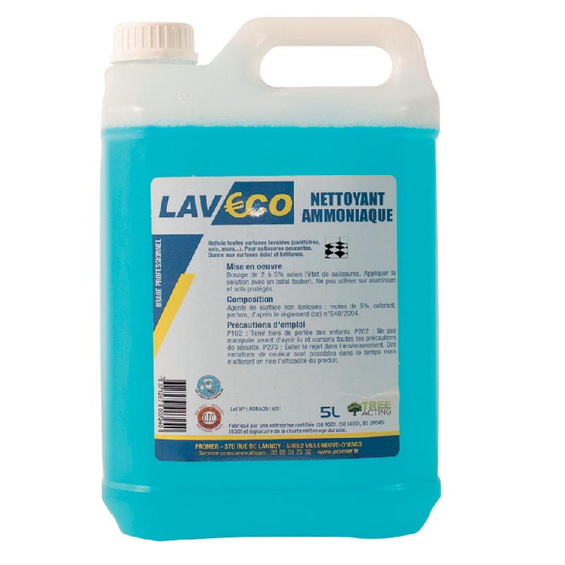 NETTOYANT AMMONIAQUE LAVECO, BIDON DE 5L