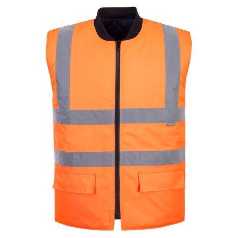PORTWEST S469 GILET HV RÉVERSIBLE ORANGE - TAILLE L